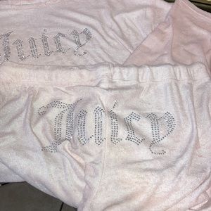 Brand new Juicy Couture terry pant set